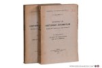 Groot, I. F. de. - Conspectus Historiae Dogmatum ab aetate PP. Apostolicorum usque ad seac. 13. [ 2 volumes ] Volumen primum. Ab aetate PP. Apostolicorum usque ad S. Augustinum. Volume secundum. A S. Augustino usque ad saeculum decimum tertium.