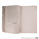 (Dulucenay) (Surveyor) - (Chavroches). Canton de jalligny (Jaligny), No 3 bis. Copie du procès verbal de délimitation du territoire de la commune de Chaveroche. Communes limitrophes: 1. jalligny, 2. Chatelperron, 3. Sorbier, 4. trezelle (Trézelles), 5. Cindré, 6. tret...