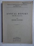 Var. authors. - Annual report for the year 1954 and short papers.