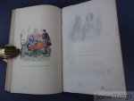 Grandville, Jean-Jacques et M. Quitard. - Grandville. Cent proverbes. Texte par trois têtes dans un bonnet. [Avec 51 planches de Grandville, coloriées à la main].