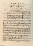 Röhner, J.C.: - Romance mise en musique avec accompagnement de piano-forte [Un jour dans une grotte obscure...]. No. 35