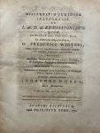 Nobel, Johannes, uit Hees - Dissertation 1750 legal | Dissertatio juridica inauguralis, ad L. un. D. de remissionibus [...] Leiden Philippus Bonk 1750