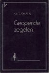 Jong, Ds. Tj. de - Geopende zegelen