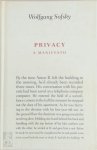 Wolfgang Sofsky 23050 - Privacy A Manifesto