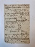  - [Manuscript, rekening, receipt LINDEN, VAN DER; BACKER, DE LA COURT, LEIDEN] `Rekening van de volgende penningen door de heeren Cornelis en Johan Backer ontfangen en uitgegeven voor rekening van Johannes van der Linden'. Met kwitantie getekend...
