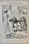 Braakensiek, Johan (1858-1940) - [Original lithograph/lithografie by Johan Braakensiek] De oplossing der kabinets-crisis in Frankrijk, 3 Mei 1896, 1 pp.