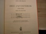 Bach; J. S. (1685-1750) - Drei Ouverturen (Suiten) fur Orchester, Nr. 1 in C dur //  Nr. 2 H-moll  //  Nr. 3 D-dur - Piano solo (ubergetragen von Giuseppe Martucci)