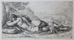 Perrier, François (1594-1649) - [Antique print, etching/ets, Rome] Hermaphroditos /Hermafrodiet ['Segmenta nobilium signorum et statuarum.'], published 1638.