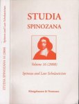 Schnepf, Robert & Ursula Renz (editors). - Studia Spinozana: Volume 16 (2008) Central theme: Spinoza and Late Scholasticism.