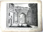 Unknown engraver, Pieter Schenk (1660-1713) - [Antique print, etching/ets, Rome] ARCUS, Divo MARC. ANTONINO... Views of Rome [Set title] (Boog van Portugal, Portugallo), published 1705, 1 p.