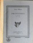 Milhaud, Darius: - Printemps pour piano.Premier cahier