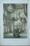 Witkamp, P.H.  Hekking, W. - Groote Zaal van het Paleis. Originele kleurenlitho.