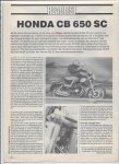  - Honda CB 650 SC - roadtest