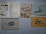 N.n.. - Actien-Gesellschaft H.F. Eckert Berlin-Lichtenberg. 5 catalogues. Drillmaschine "Stella"; Gebrauchsanweisung und Reserveteil-Liste. - Grasmäher "Dixi"; Gebrauchsanweisung und Ersatztielliste. -Gabel-Heuwender "Leo N" Reservteil-Liste. -The H.F...