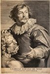 Pieter de Jode II (1606-1674), after Sir Anthony van Dyck (1599-1641) - Antique portrait print | Sculptor Andries Colijns (Colyns) de Nole (no margins), published ca. 1645, 1 p.
