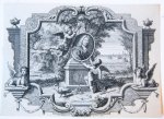 Jan Caspar Philips (1680/1700-1775) - [Antique print, portrait, etching and engraving] Portrait of Peter Rabus in a cartouche, published 1740.