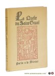 Pauphilet, Albert. - La queste du Saint Graal. Translatee des manuscrits du XIIIe siecle.