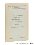 Tschizewskij, Dmitrij / Johann Schröpfer (eds.). - Berufung und Bestimmung des Dichters in der slavischen Dichtung. 1. Von den Anfängen bis zur Romantik.