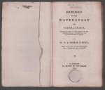 Donker Curtius, W.B. - Bijdragen tot den waterstaat der Nederlanden, bijzonder in opzigt tot zeker ontwerp van den inspecteur-generaal J. Blanken J.z., tot afdamming der rivier de Merwede