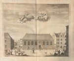 Gerrit van Giessen (1692/3-ca. 1750) - [Antique print, etching, The Hague] St Nicolaas-Gasthuys, published ca. 1735.