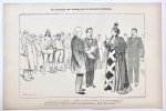 Braakensiek, Johan (1858-1940) - [Original lithograph/lithografie by Johan Braakensiek] De bedreiging met staking door de Gemeente-werklieden, 15 Februari 1903, 1 pp.