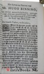 Binning, Hugo - Ettelijcke gronden van de christelijcke religie, klaerlijk geopent, en sonderling to de pracktijk gebracht / door mr. Hugo Binning ... . Vertaalt door Jacobus Koelman ...