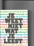 red - Je weet niet wat je leest