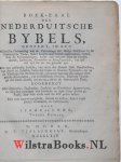 Long, Isaac Le - Boek-Zaal der Nederduitsche Bybels, geopent, in een Historische Verhandeling van de Overzettinge der Heilige Schriftuure in de Nederduitsche Taale, sedert dezelve eerst wierdt ondernomen, beneffens de Veranderingen, welke daar omtrent door de ...