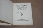 Joost van den Vondel - Tijddichten  op gebeurtenissen in Holland en daarbuiten