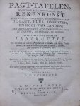 Eversdyk, C.F.. - Pagt-tafelen, waar door alle onervaarene in de rekenkonst zeer vaardig en gereed, konnen calculeren de pagt, huur, onkosten en koop van landen; ten advenante van alle voorgestelde prys by 't gemet, de morgen, of bunder.
