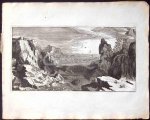 ANONYMOUS, - Landscape with rocky coast and harbour town