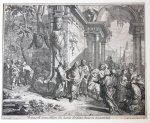 Richard van Orley (1663-1723) after Jan van Orley (1665-1735) - [Antique print, etching and engraving] Christ healing two blind men, published ca. 1690, 1 p.
