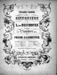Beethoven, Ludwig van: - [Op. 67; Arr.] Vollständige Sammlung der Sinfonien von L. van Beethoven bearbeitet für Pianoforte allein von Friedr. Kalkbrenner. No. 5. Sinfonie C moll