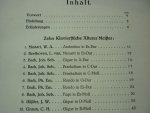 Div. Componisten - Zehn Klavierstucke Alterer Meister  //  Klassiker-Abende - Band I