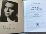 Federico García Lorca - Obras Completas. Recopilacion y notas de Arturo Del Hoyo. Prologo de Jorge Guilen. Epilogo de Vicente Aleixandre