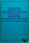 WITTGENSTEIN, L., JOHANNESSEN, K.S., NORDENSTAM, T., (Hrsg.) - Wittgenstein - Ästhetik und transzendale Philosophie. Akten eines Symposiums in Bergen (Norwegen) 1980.