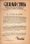Mussolini, Benito. - Gerarchia. Rassegna Mensile della Rivoluzione Fascista.