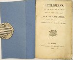 (Anonym) - Réglemens de la R:. L:. de St. Jean sous le titre distinctif Des Philadelphes, à l'O:. de Verviers, constituée l'an de la V:. L:. 5811.