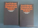 Pribram, Karl. - Geschichte des ökonomischen Denkens. (2 Bde.)