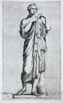 Perrier, François (1594-1649) - [Antique print, etching/ets, Rome] Diana of Gabii (?) ['Segmenta nobilium signorum et statuarum.'], published 1638.