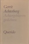 Achterberg, Gerrit - Achtergebleven gedichten.