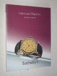 Catalogus Sotheby's - Important Watches