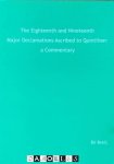Bé Breij - The Eighteenth and Nineteenth Major Declamations Ascribed to Quintilian: A Commentary. Proefschrift Bé Breij - The Eighteenth and Nineteenth Major Declamations Ascribed to Quintilian: A Commentary. Proefschrift