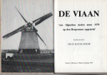 Zeiler F. D. - De Viaan ' een Sijpschen molen anno 1579 op den bergermeer opgericht" Watermolen