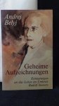 Belyj, Andrej, - Geheime Aufzeichnungen.