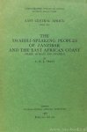 PRINS, A.H.J. - The Swahili-speaking people of Zanzibar and the East African coast (Arabs, Shirazi, and Swahili).