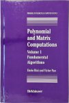 Dario Bini ,  Victor Pan - Polynomial and Matrix Computations Volume 1: Fundamental Algorithms