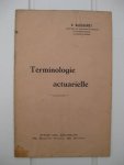 Buisseret, E. - Terminologie actuarielle.