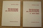 ARNTZ, WILHELM F. (ED.). - Verzeichnis der von 1974 1983 erschienenen Werkkataloge zur Kunst des 20.Jahrhunderts. Mit Nachträgen der Jahre 1945 1973. Catalogues raisonnés. Tome I + II [Set: Two Volumes]