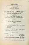 Fischer, Edwin: - [Programmheft] Genootschap Concert Diligentia te `s-Gravenhage. Seizoen 1916-1917. Zevende concert. Het Residentie-Orkest. Solist: Edwin Fischer, pianist